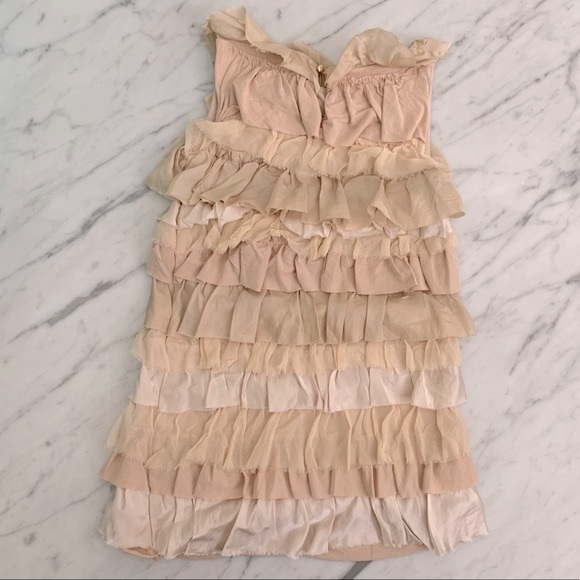 Crewcuts Champagne Ruffled Tiered Dress Size 4-5 - Picture 10 of 10